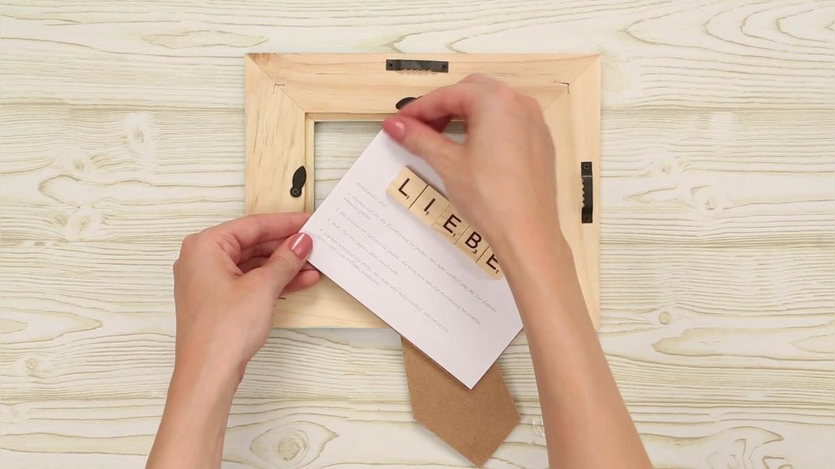 Scrabble Bild basteln