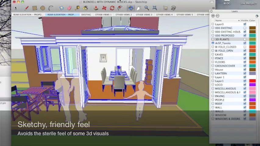 Produce an interactive 3d model of a house