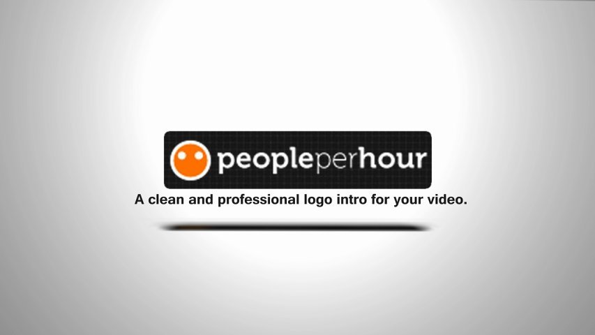 Create a clean and professional video intro using your logo