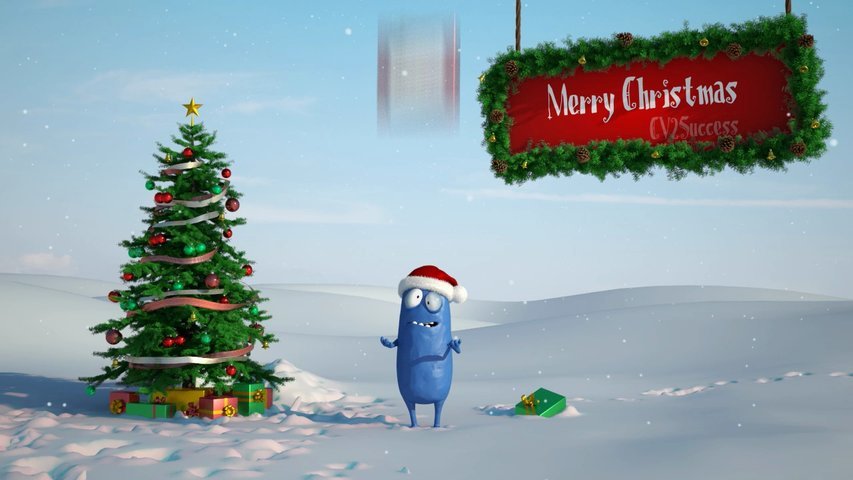 Make this christmas animation card