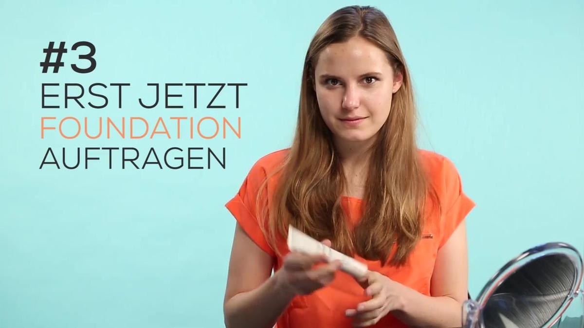 Beauty Hack: Fleckige Foundation