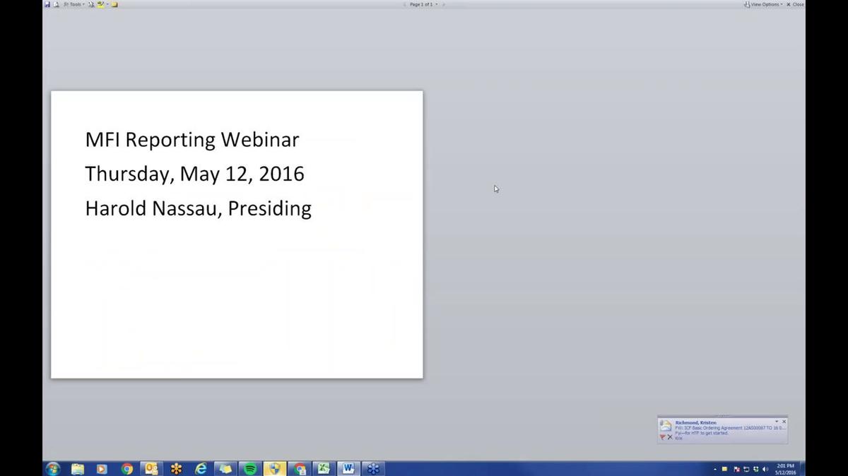 2016-05-12 14.01 MFI Reporting Webinar