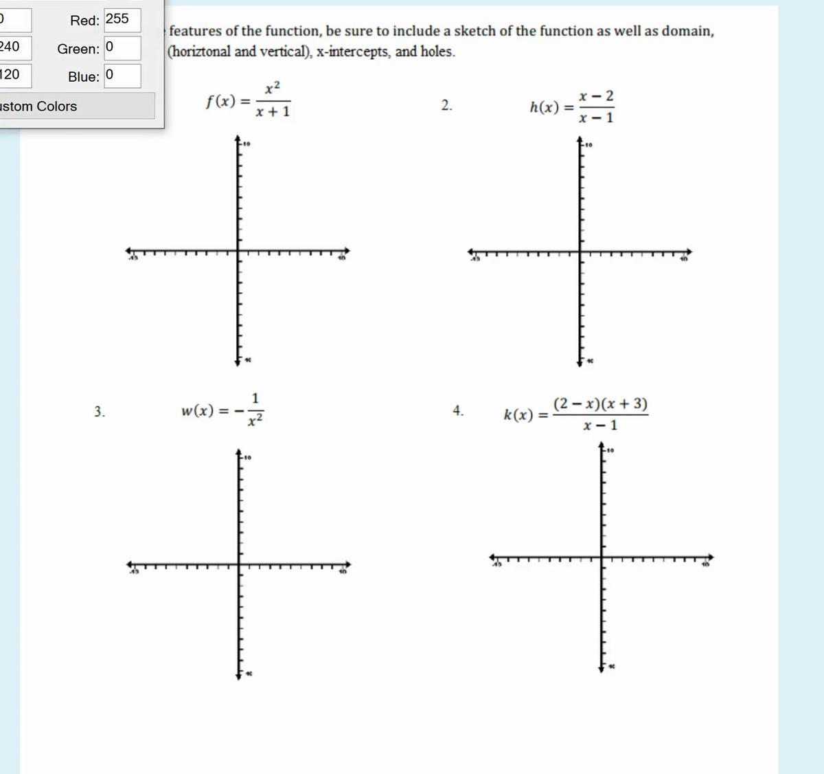 Homework Help Features of Rational Functions 1.mp4