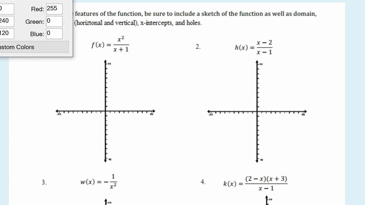 Homework Help Features of Rational Functions 1.mp4