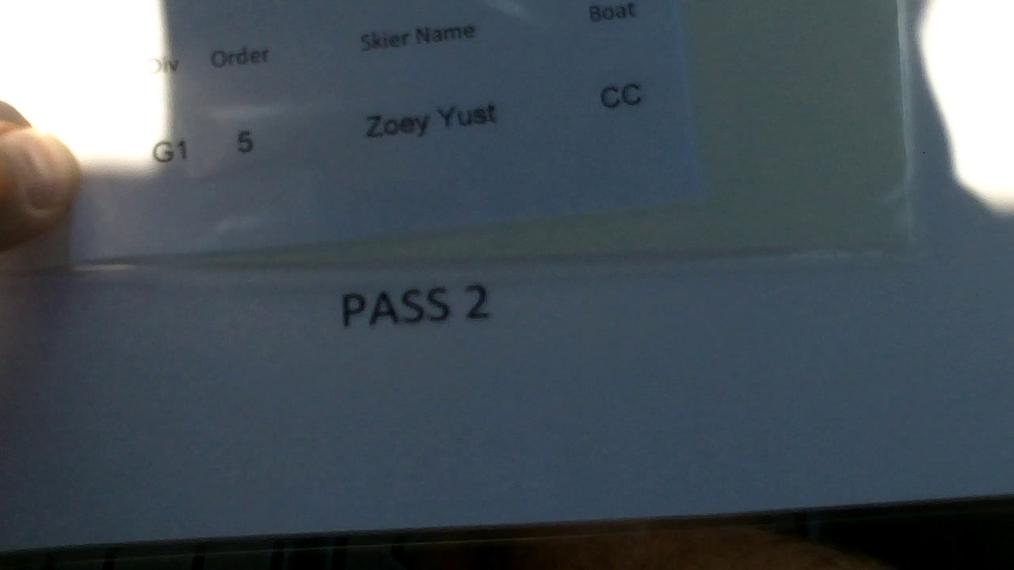Zoey Yust G1 Round 1 Pass 2
