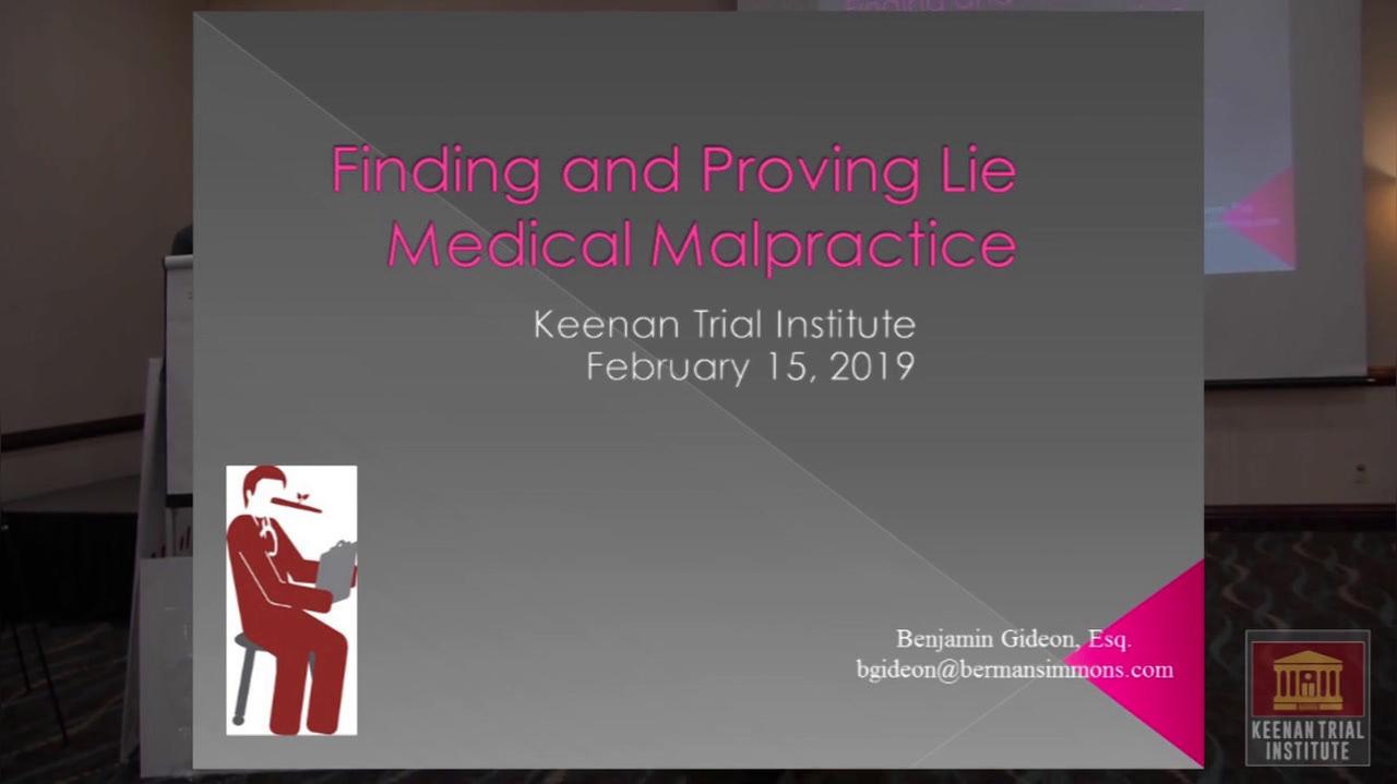 MM Seminar 5 - Finding and Proving Defendant's Lie in Every Case.mp4