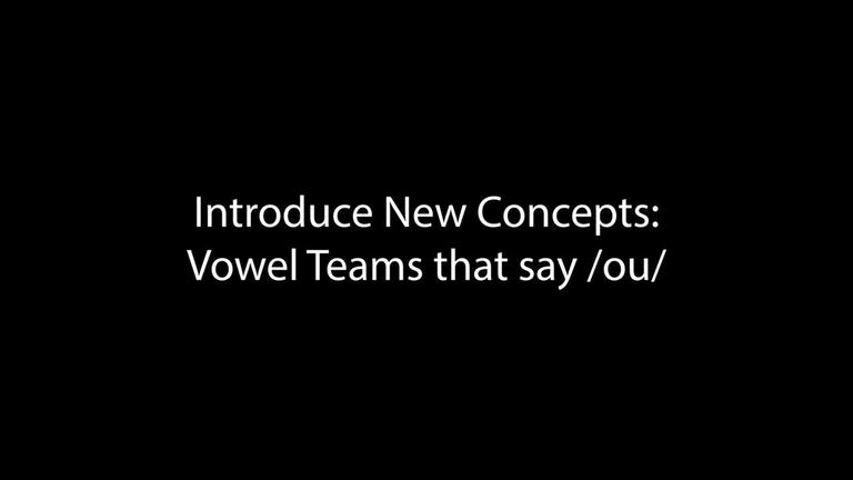 Introduce New Concepts: Vowel Teams Introduced in Unit 14 (8:21)