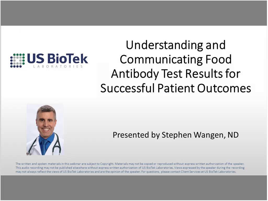 Understanding and Communicating Food Antibody Test Results for Successful Patient Outcomes