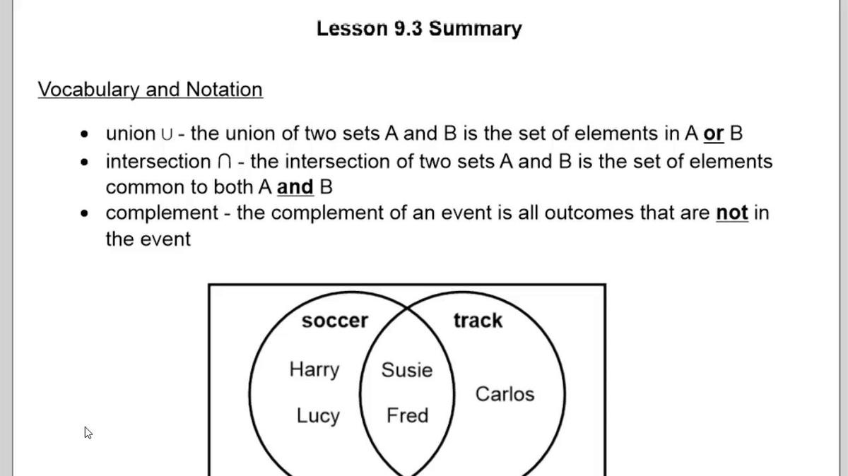 Lesson 9.3 Summary.vid
