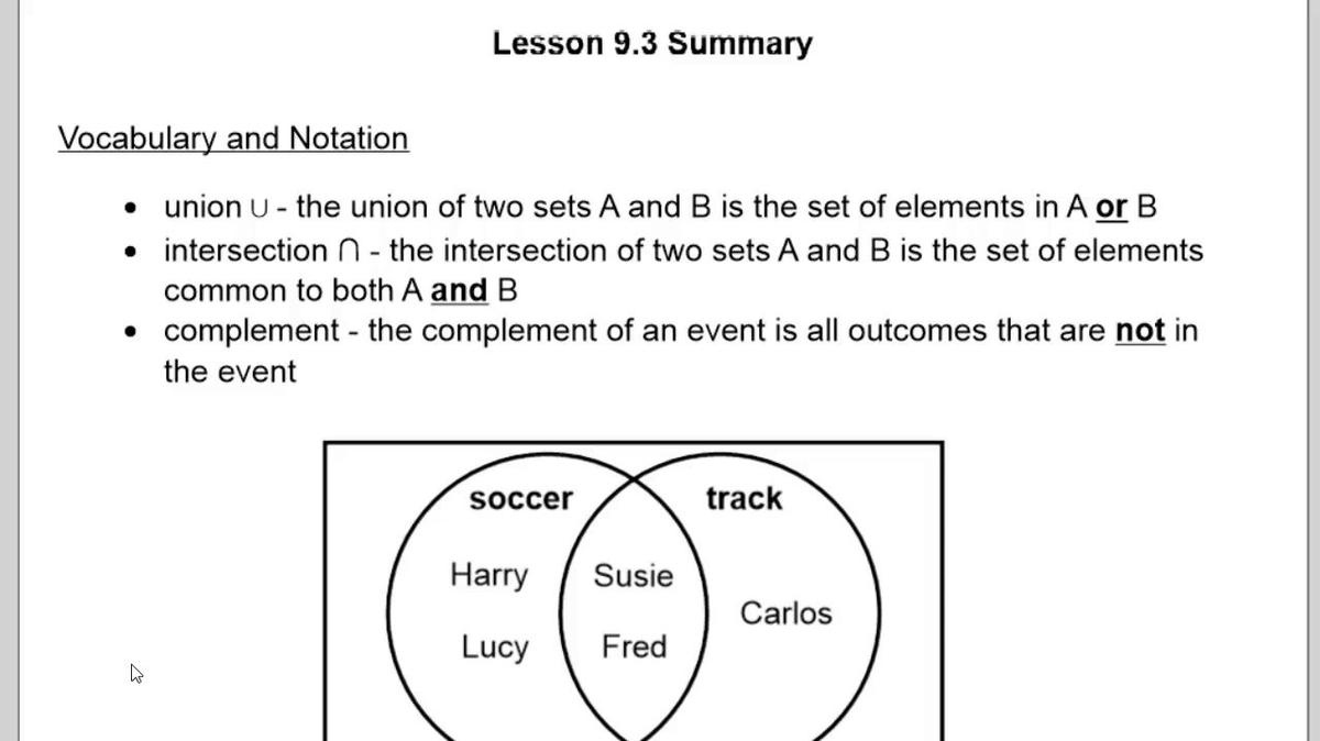 Lesson 9.3 Summary.vid