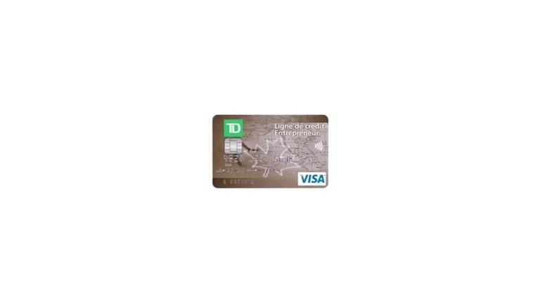 Carte Visa TD ligne de crédit Entrepreneur