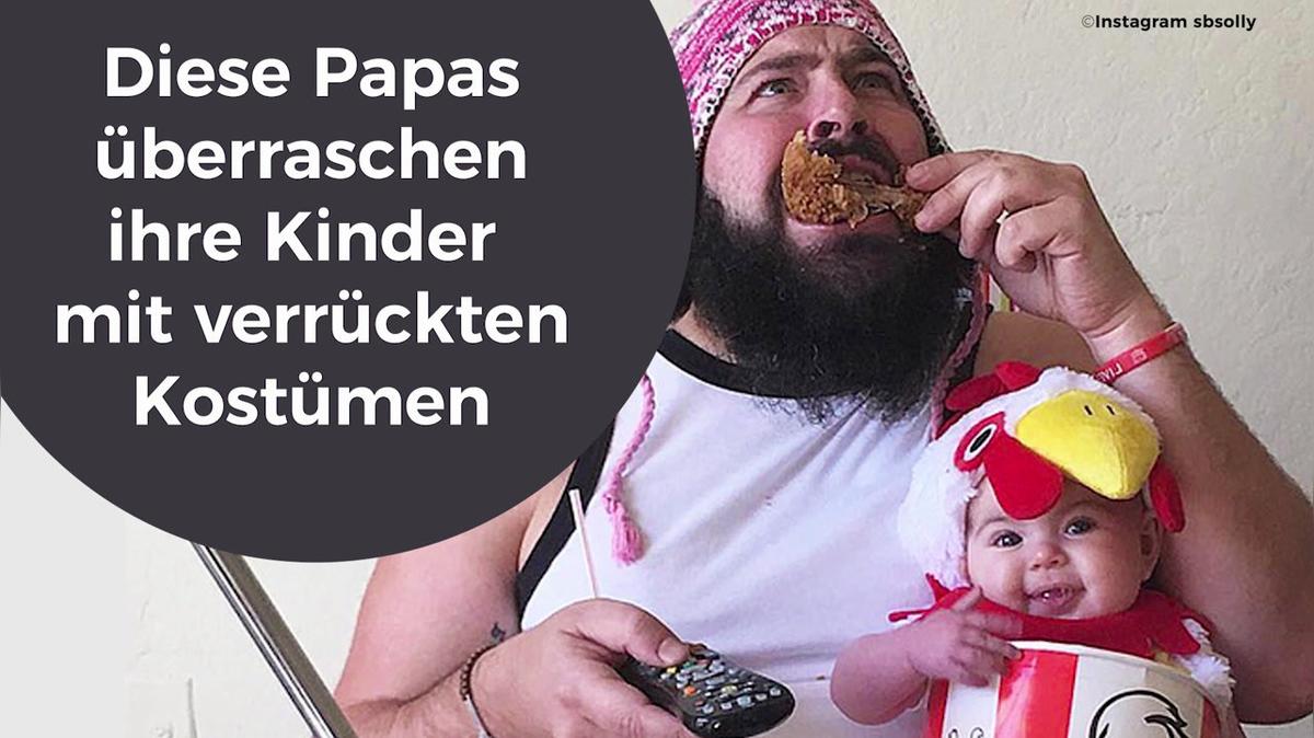 Diese Papas überraschen ihre Kinder mit verrückten Kostümen