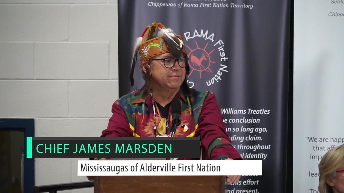 10 - Chief James Marsden, Mississaugas of Alderville First Nation