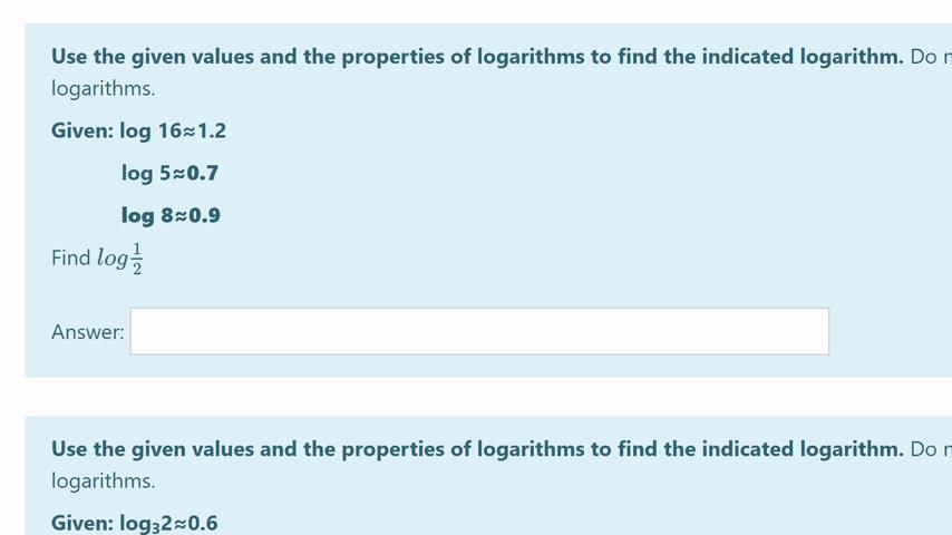 Homework Help Using Properties of Logarithms 10.mp4