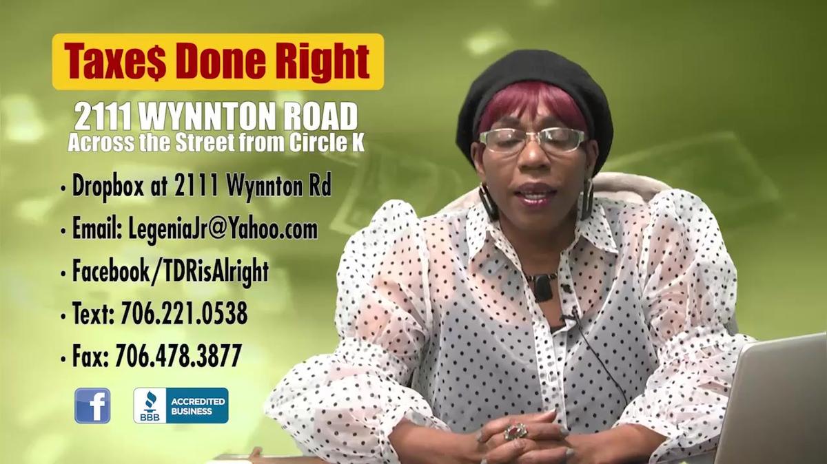 Business Tax  in Columbus GA, Taxes Done Right LLC