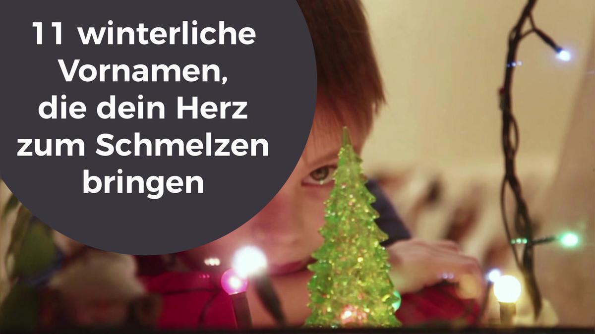 11 winterliche Vornamen, die dein Herz zum Schmelzen bringen