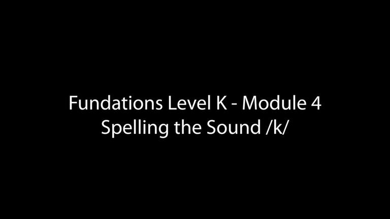 Spelling the Sound /k/ (3:14)