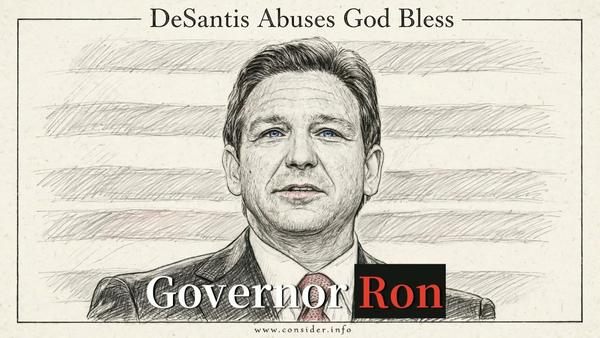 Desantis Abuses God Bless