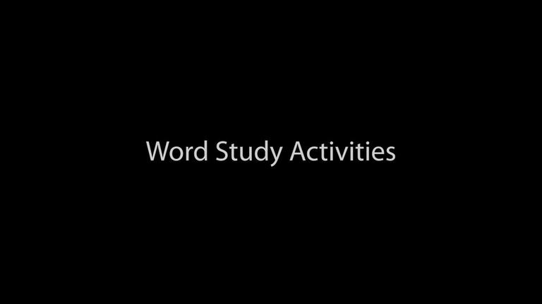 FUN L1 Word Study Activities (14:18)