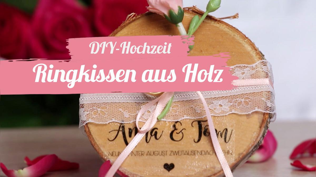 Ringkissen aus Holz