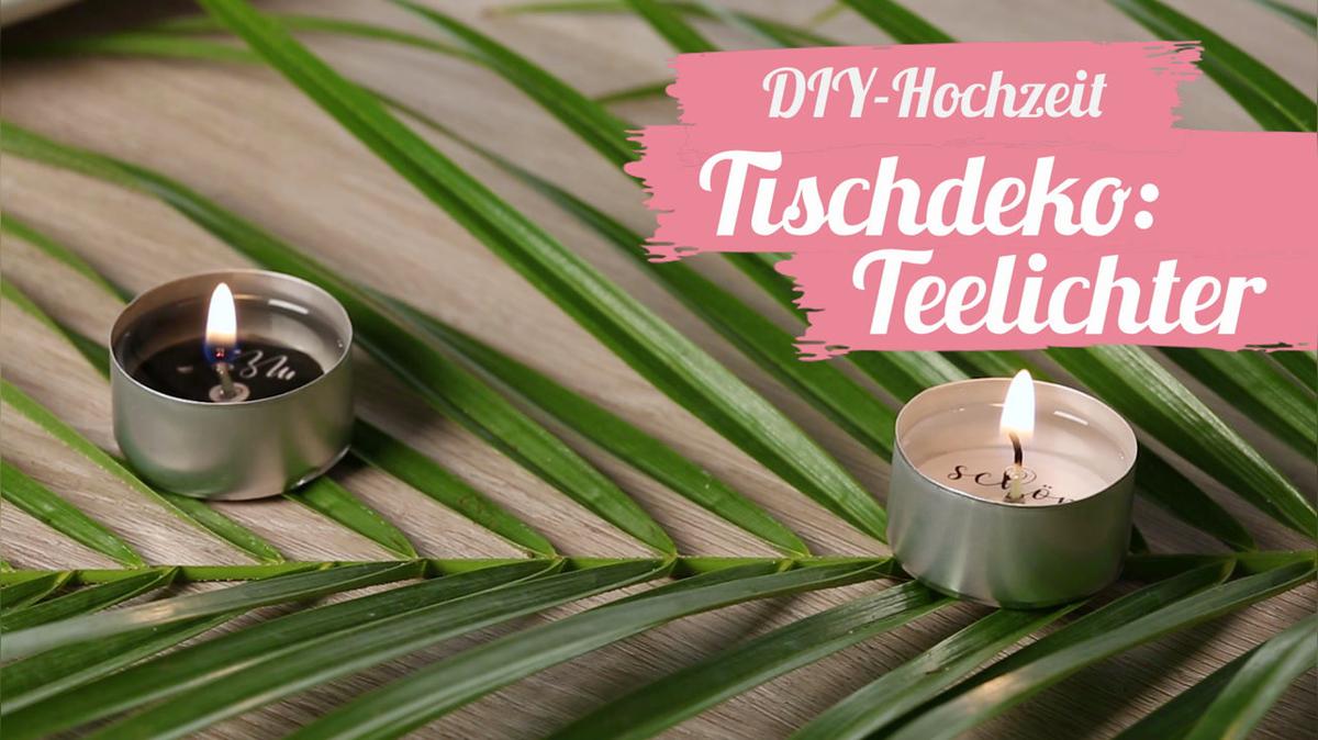 Tischdeko: Teelichter