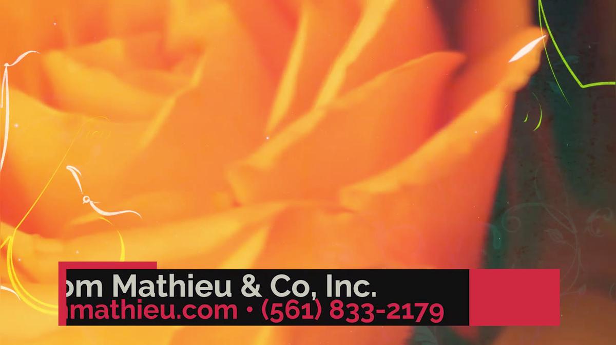 Florist in West Palm Beach FL, Tom Mathieu &amp; Co, Inc.