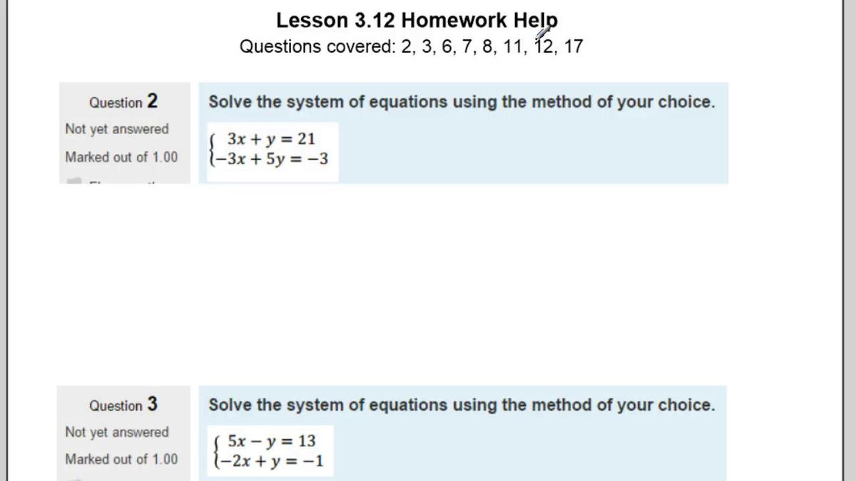 Lesson 3.12 Homework Help.vid