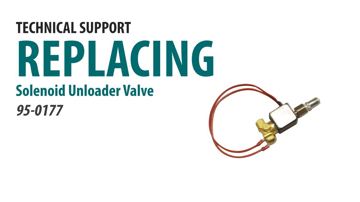 Replacing the Solenoid Unloader Valve - 115v [66-4015]