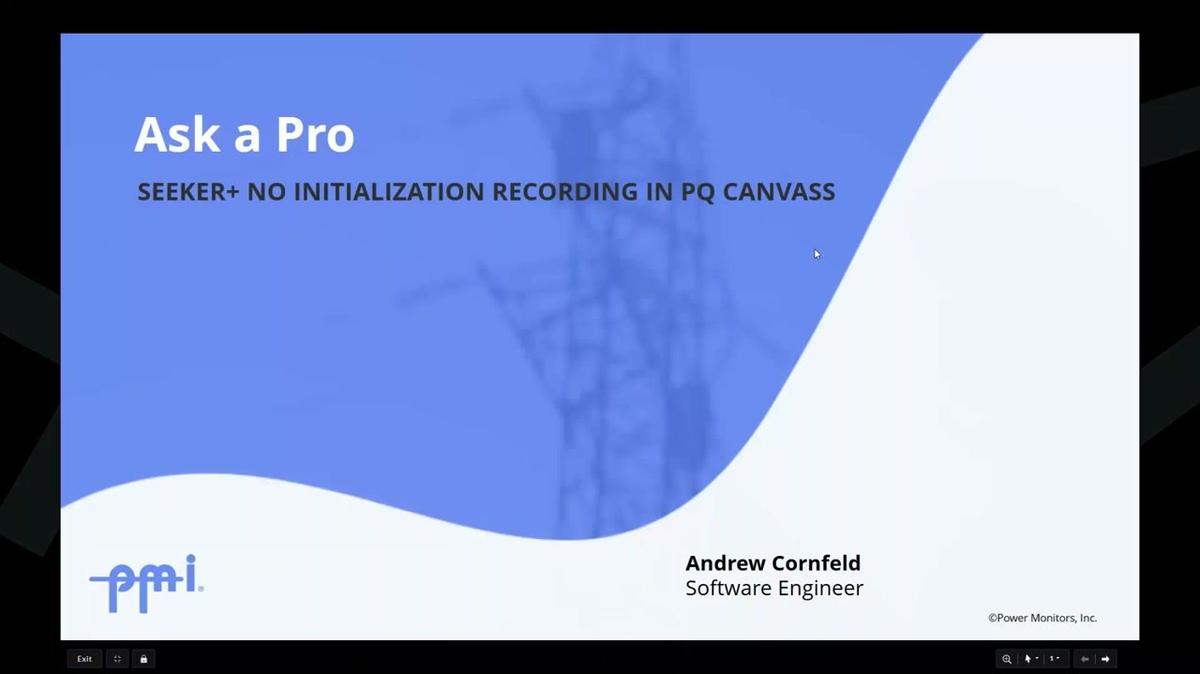 AAP 446 Seeker+ No-Initialization Recording in PQ Canvass