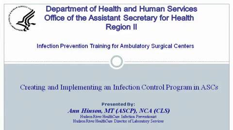 Creating and Implementing an Infection Control Program in ASCs