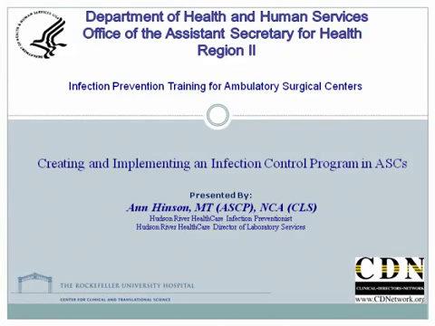 Creating and Implementing an Infection Control Program in ASCs