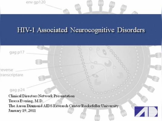 HIV-1 Associated Neurocognitive Disorders