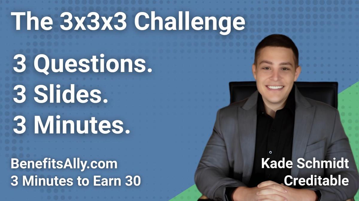 Creditable - 3x3x3 Challenge with Kade Schmidt