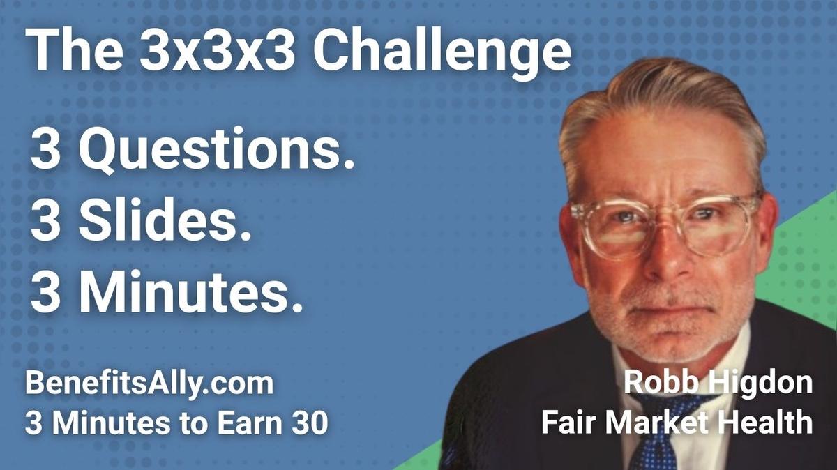 Fair Market Health - 3x3x3 Challenge With Robb Higdon