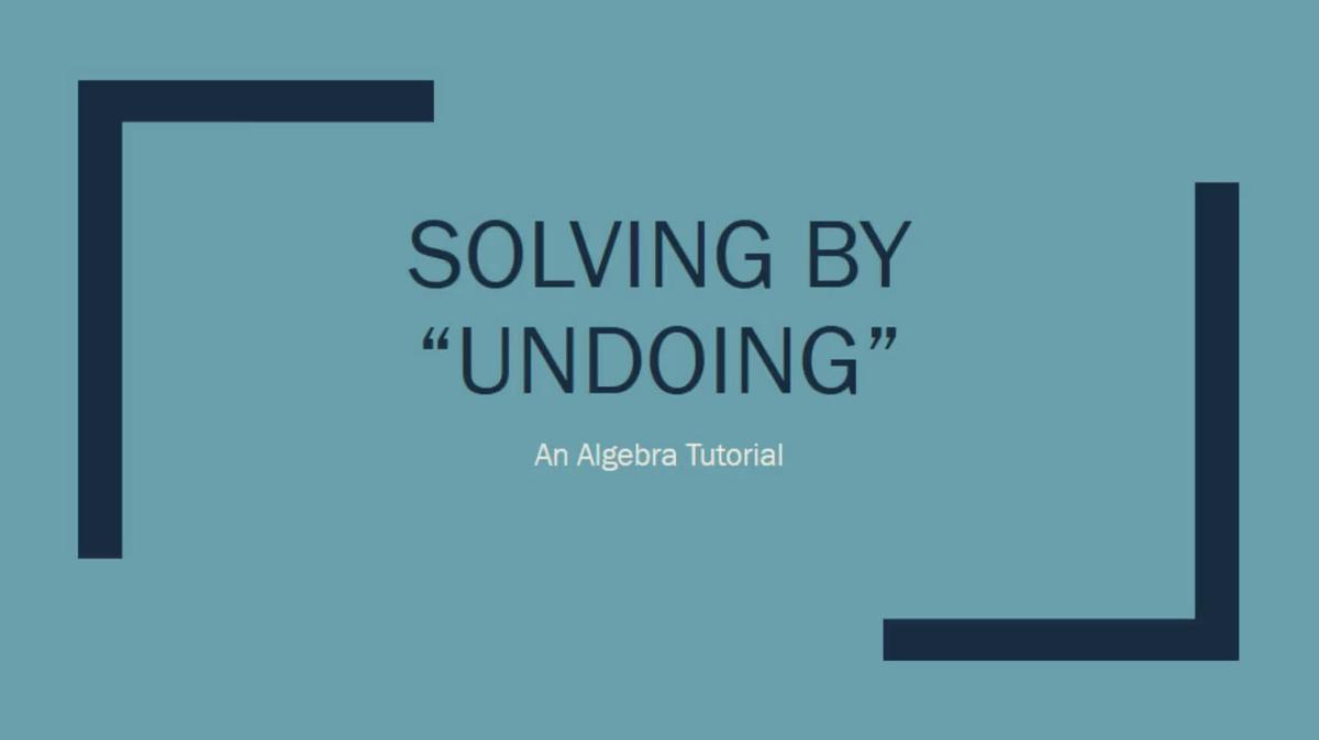 Solving Review SMIII