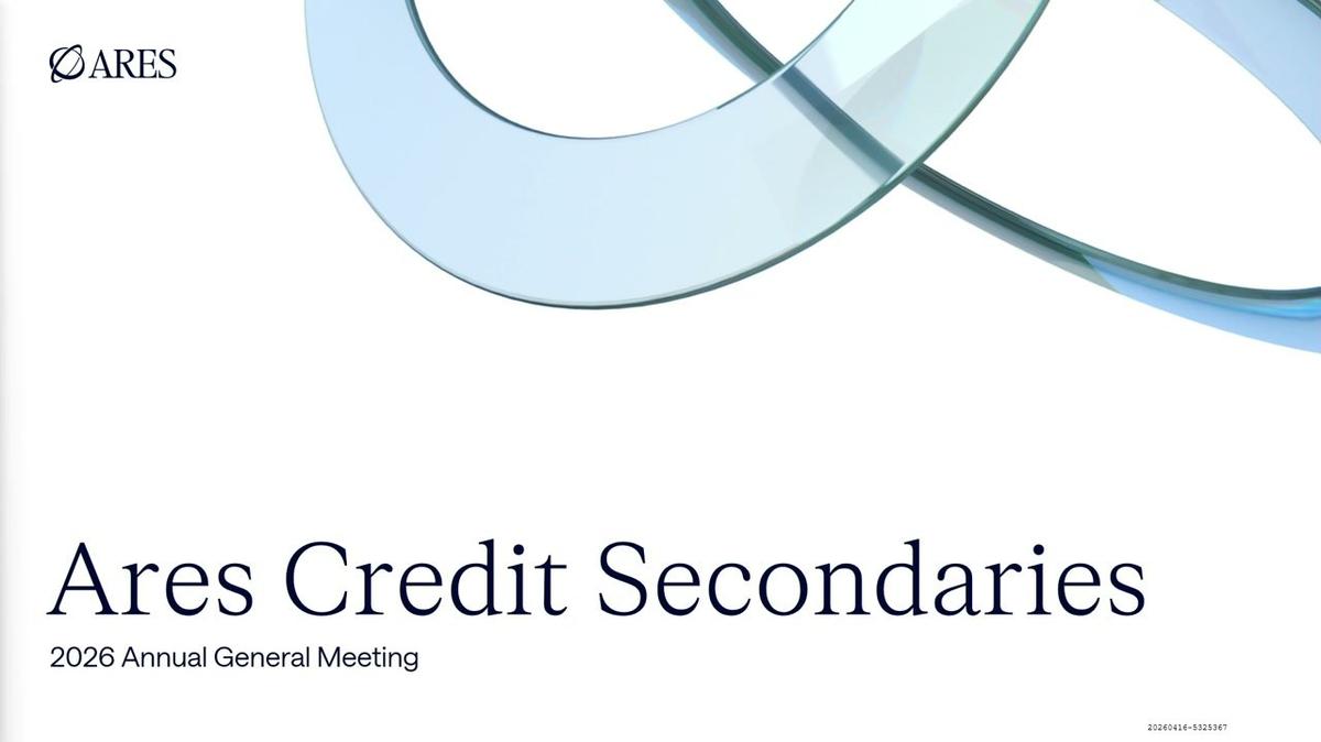 Ares Credit Secondaries Annual Meeting 2026