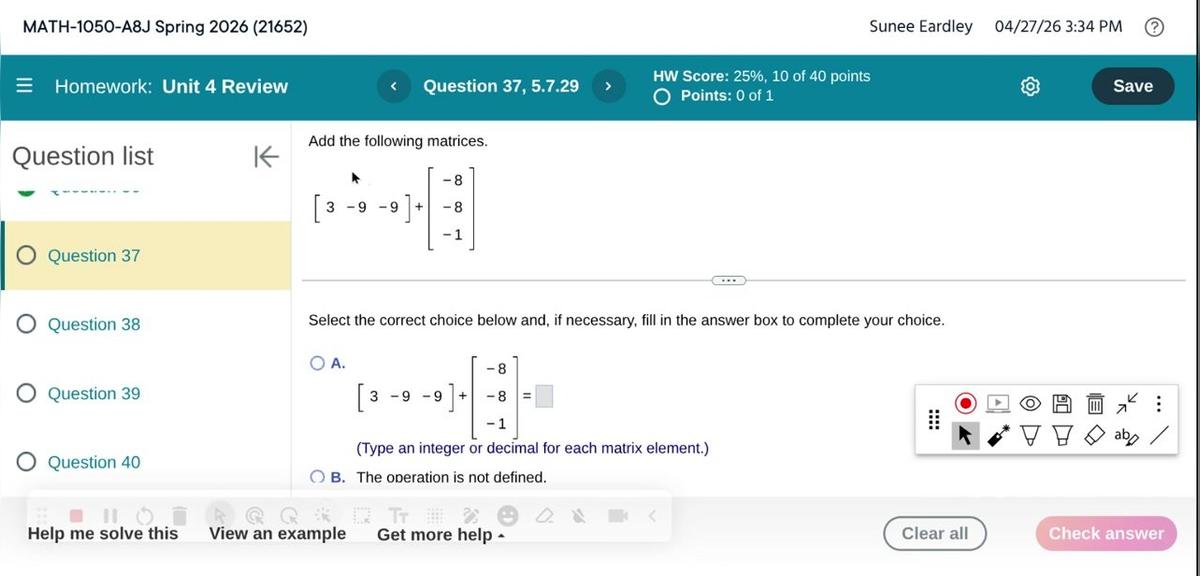 Math 1050 Unit 4 Review #37
