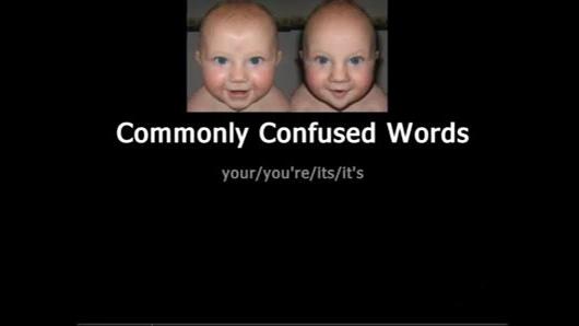 Commonly Confused Words- Its-It's Your-You're