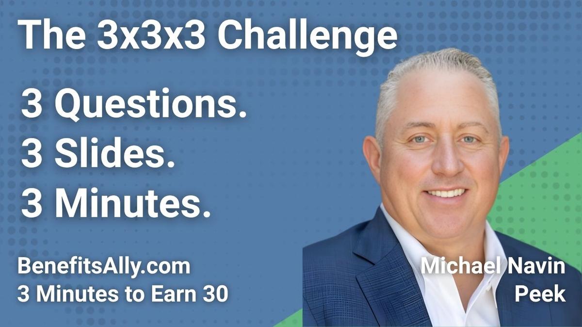 Peek - 3x3x3 Challenge with Michael Navin