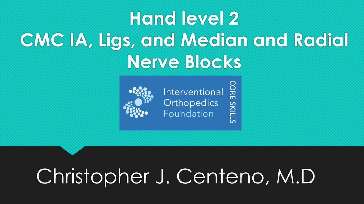 IOF Level 2 Hand CMC IA Ligs and Median Nerve.mp4