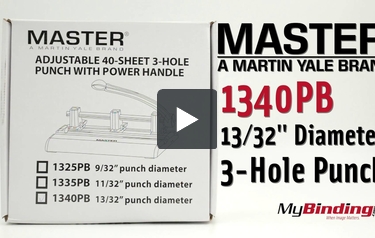 Details about   Master Martin Yale 1340PB 40 Sheet Lever Action 3-Hole Punch SEE DESCRIPTION 