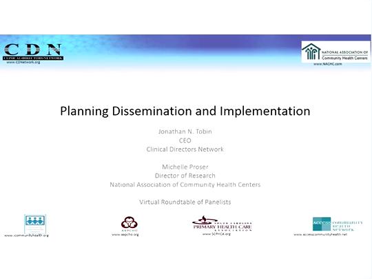 Session 12: Planning Dissemination &amp; Implementation