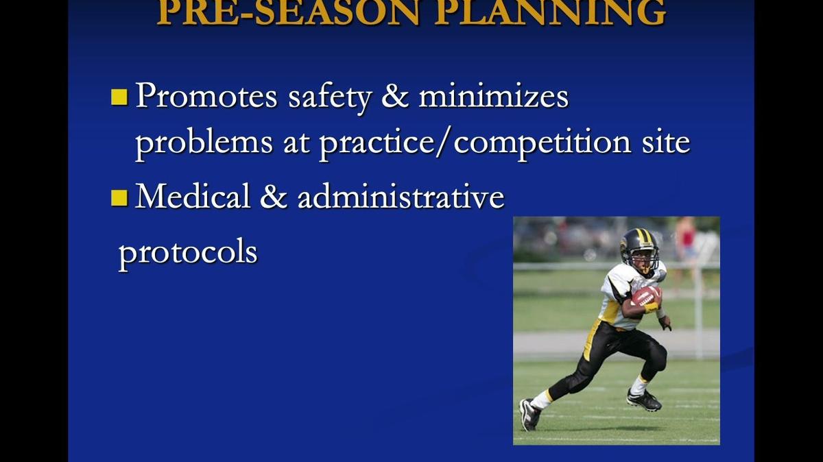 Sideline Preparedness