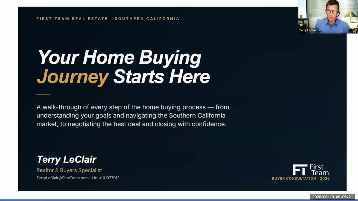 Buyer Consultation with Terry LeClair (8-20-26)