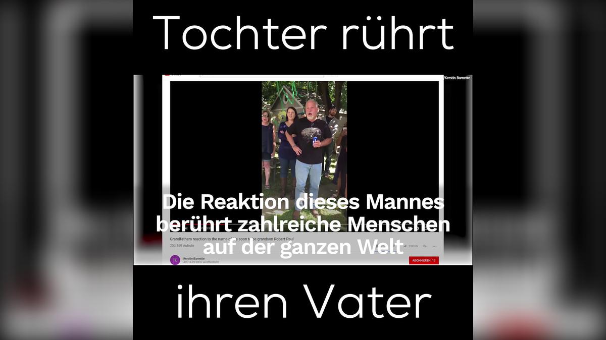 Diese unglaubliche Geste einer Tochter rührt ihren Vater zutiefst 1:1