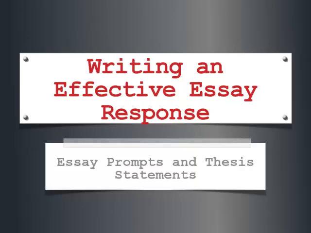 Writing an Effective Essay Response.mp4