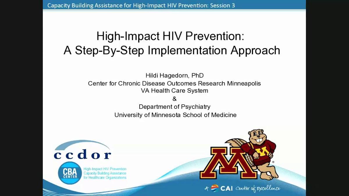 High-Impact HIV Prevention: A Step-By-Step Implementation Approach