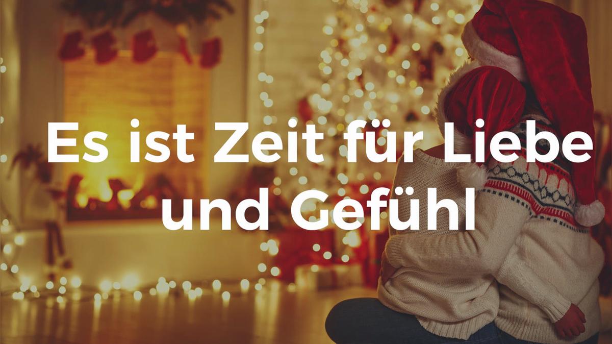 Es ist Zeit für Liebe und Gefühl