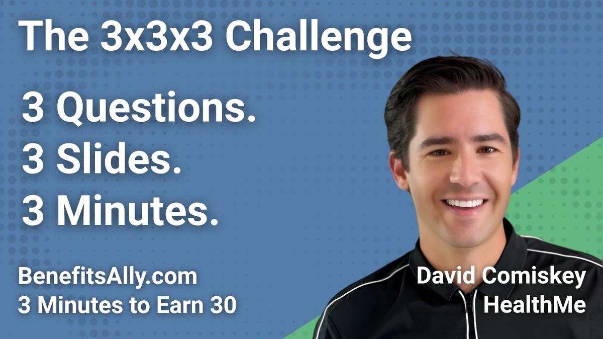 HealthMe - 3x3x3 Challenge with David Comiskey