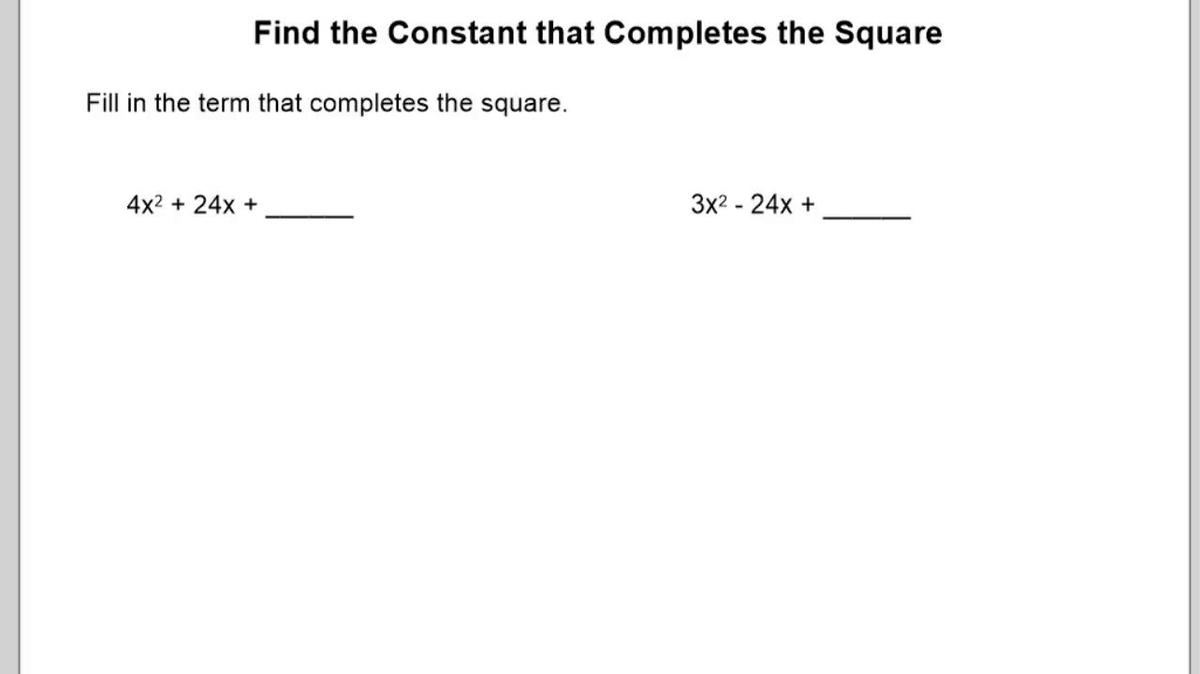 Find the Constant that Completes the Square.mp4